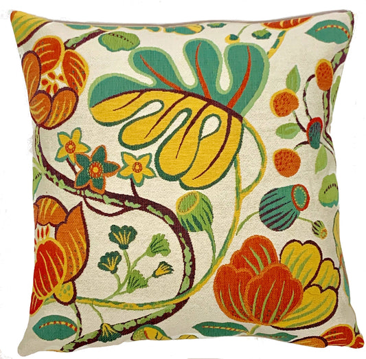 Floral Cushion Cover B 18"