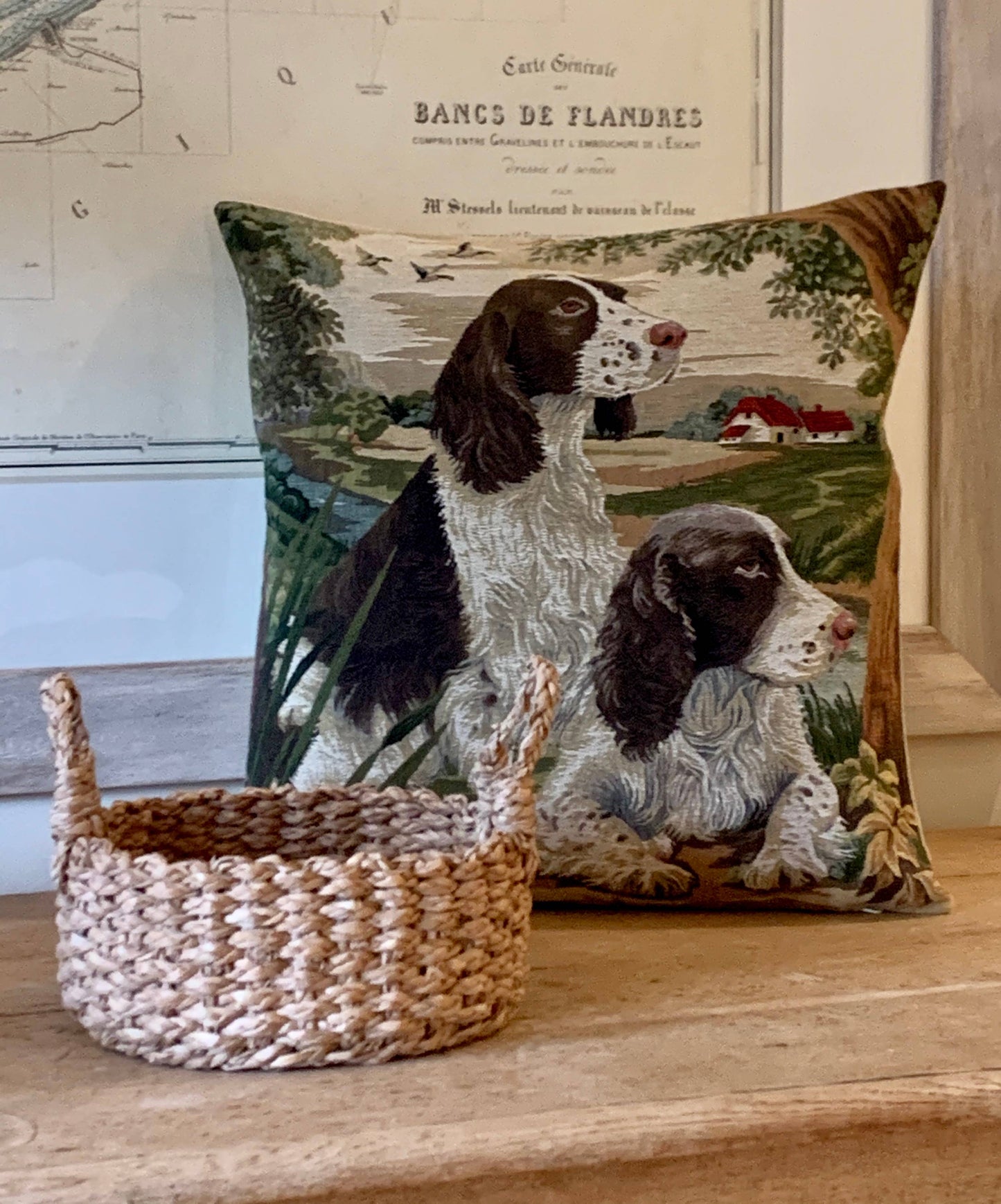 Country Springer Spaniels Cushion Cover 18"