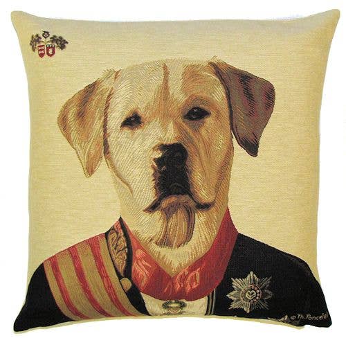 Yellow Labrador Cushion Cover 18"