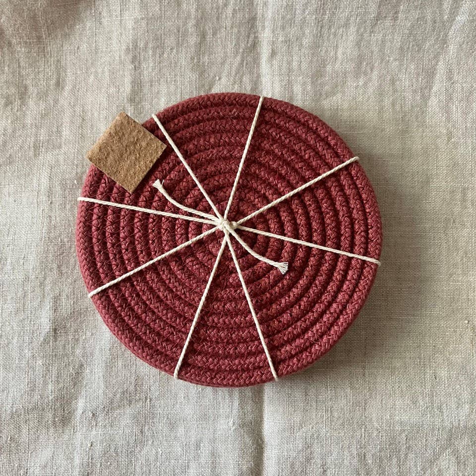 Maroon Rope Coasters