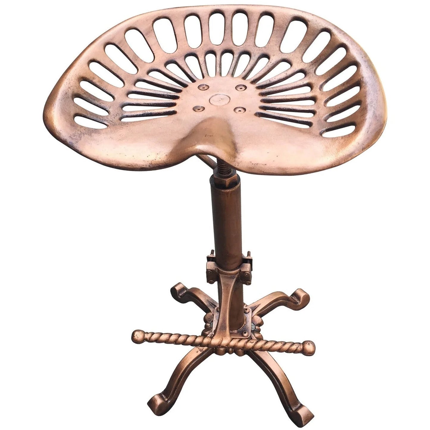 Iron Tractor Seat Antique Copper