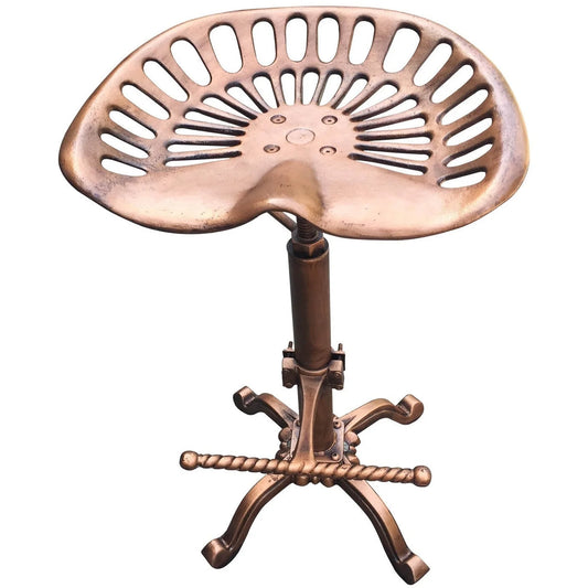 Iron Tractor Seat Antique Copper