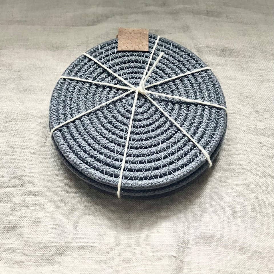 Grey Rope Coasters
