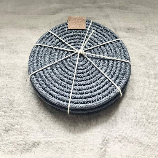 Grey Rope Coasters