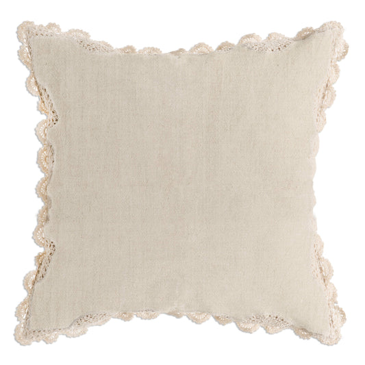 Boho Crochet 18x18" Cushion Cover