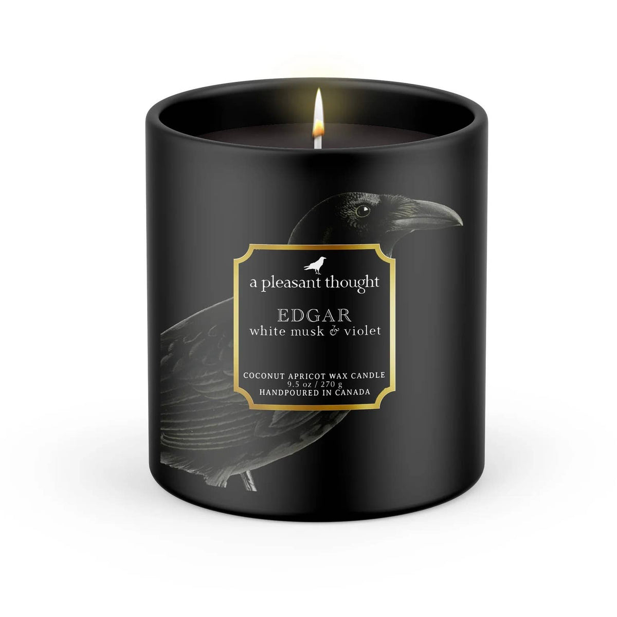EDGAR WHITE MUSK & VIOLET RAVEN CANDLE