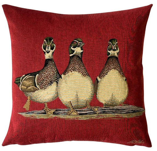 Wood Ducks Cushion Cover 18"