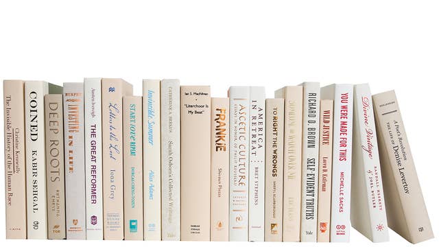 White/cream books
