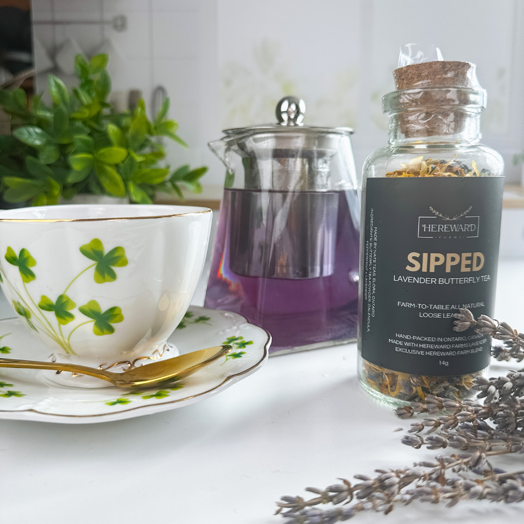 Herbal Tea Sipped Lavender Herbal Tea
