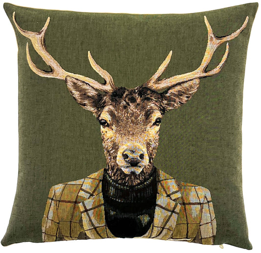 Dressed Stag Cushion Cover 18"