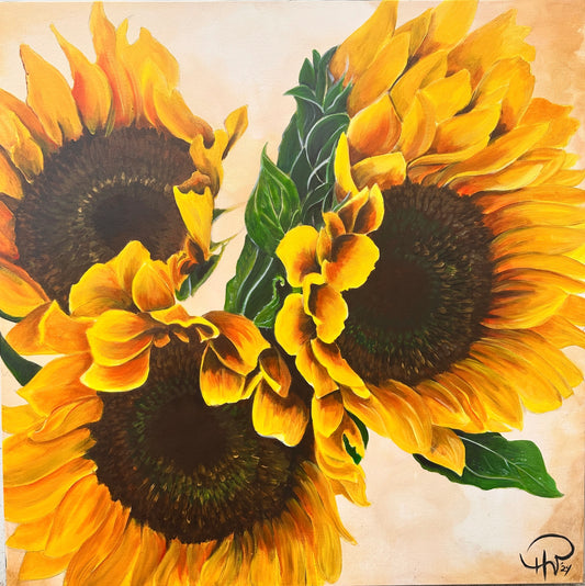 Sunflowers 30x30"