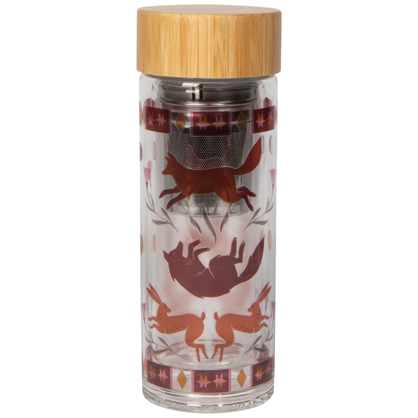 Folktale Glass Tea Infuser Bottle