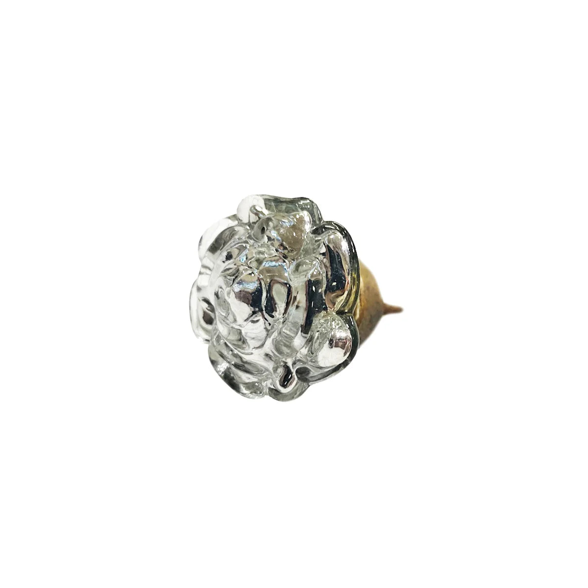 Water rose glass knob