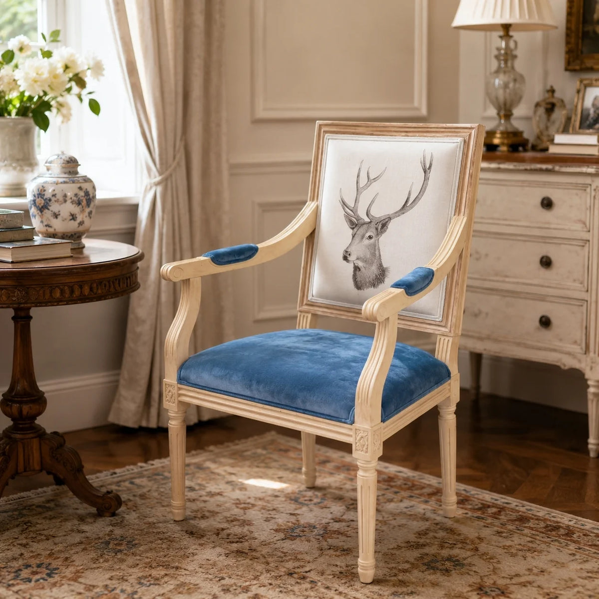 Birch Fabric Armchair