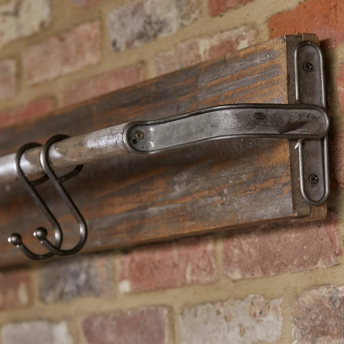 Helen Wood Wall Rack w/hooks