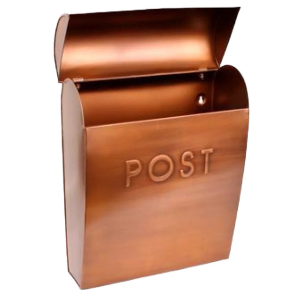 Sylvia Large Euro Mailbox Antique Copper