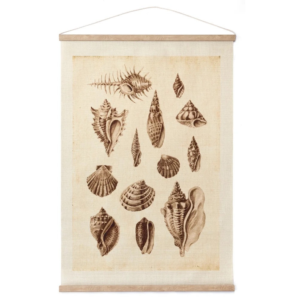 Banner sea shells linen