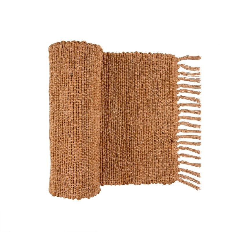 Tulum Jute Table Runner Coral 72 x 14"