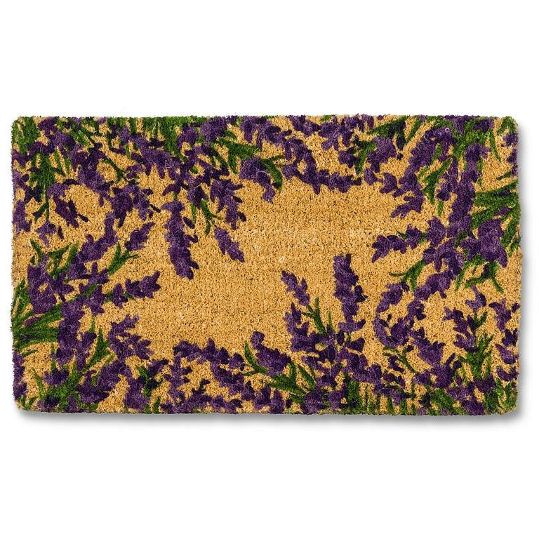 Lavender border doormat 18x30"