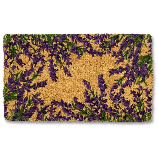 Lavender border doormat 18x30"