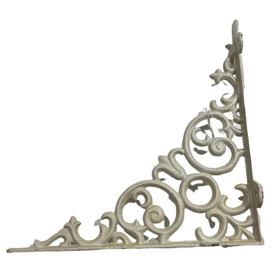 Shelf Bracket Scroll Light Grey Large
