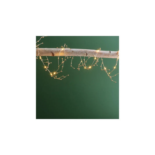 Gold berry LED string lights