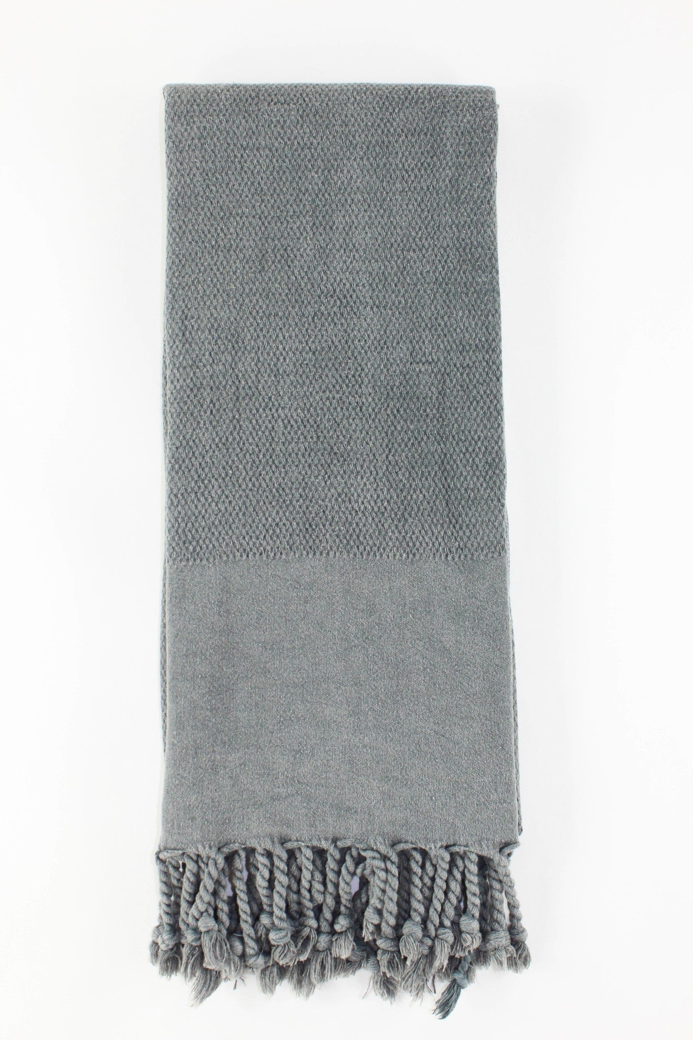 Premium stone washed Turkish towel grey