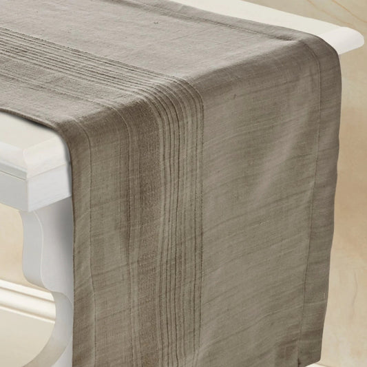 Cider table runner 14x72" hand woven cotton