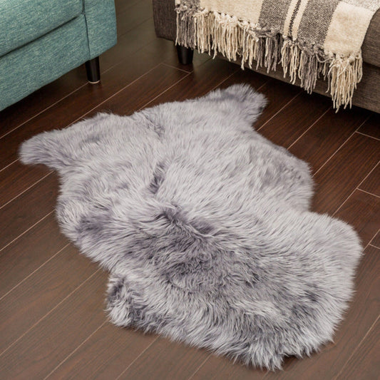 Grey sheepskin 2x3'