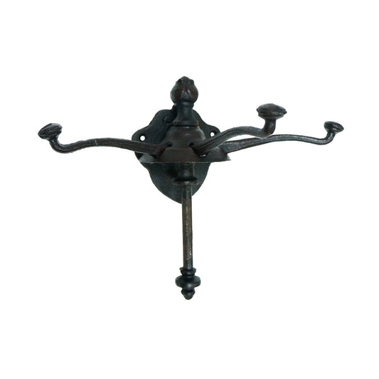 Sliding coat hook black