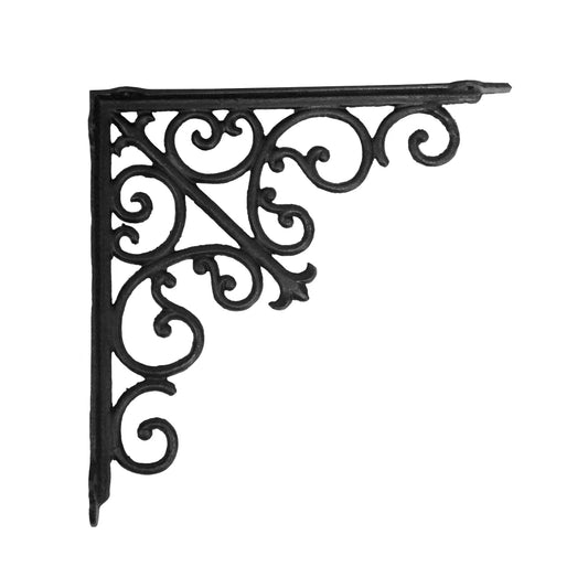 Victorian Shelf Bracket Lrg Black