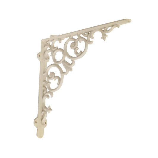 Shelf Bracket Scroll White Large