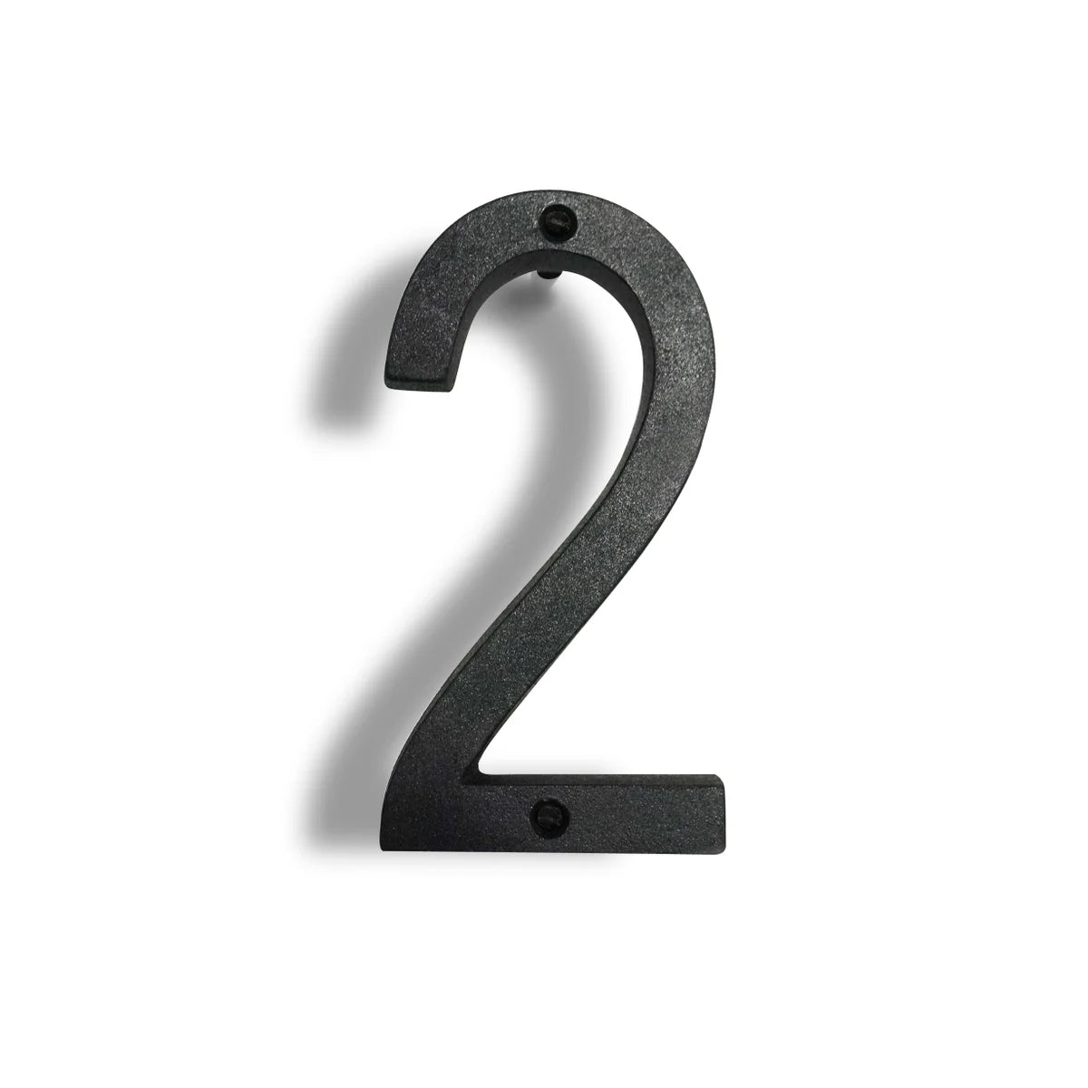 Wrought iron floating house numbers 6.5"