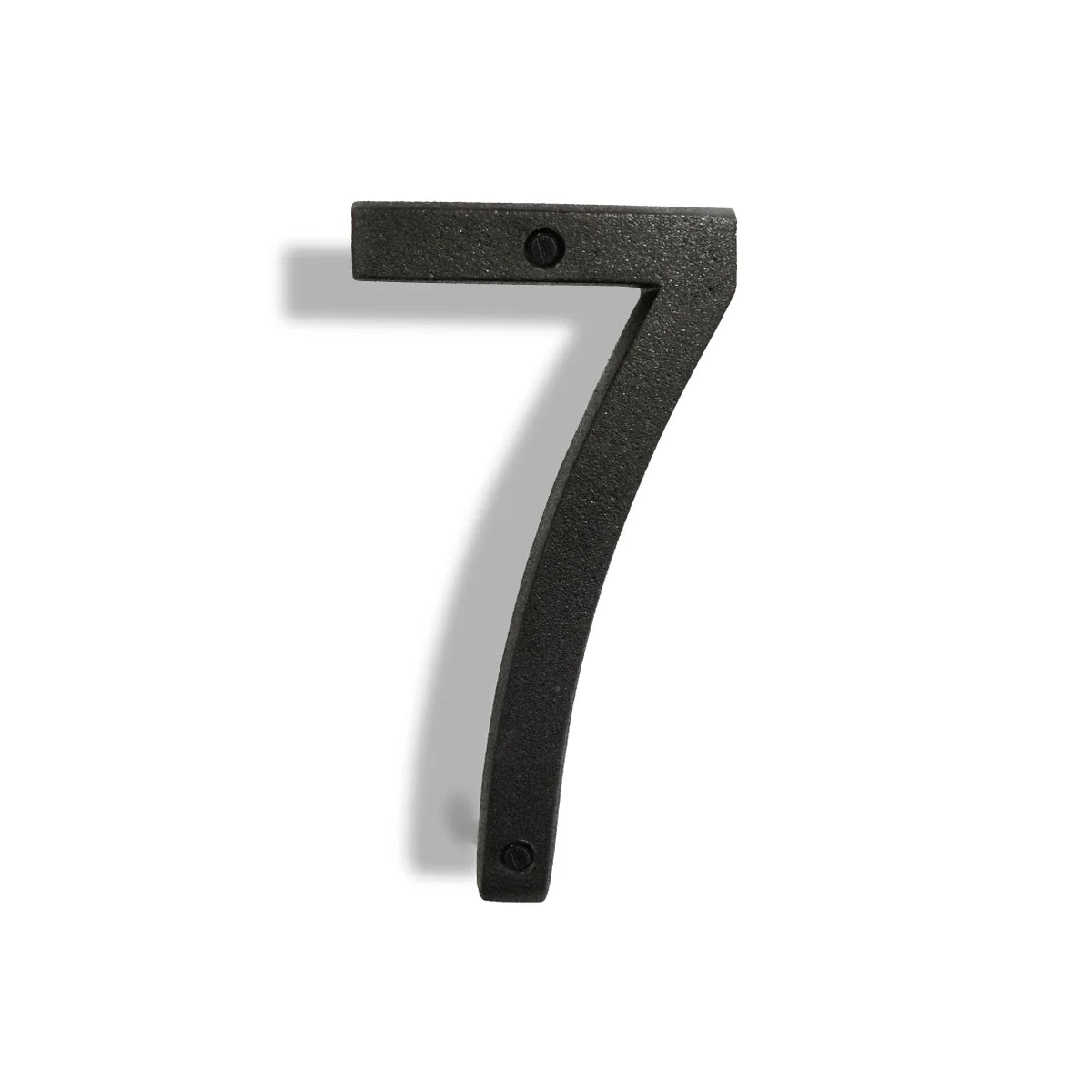 Wrought iron floating house numbers 6.5"