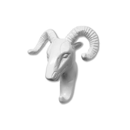 Safari Wall Hook, Sheep, White Powder Coated