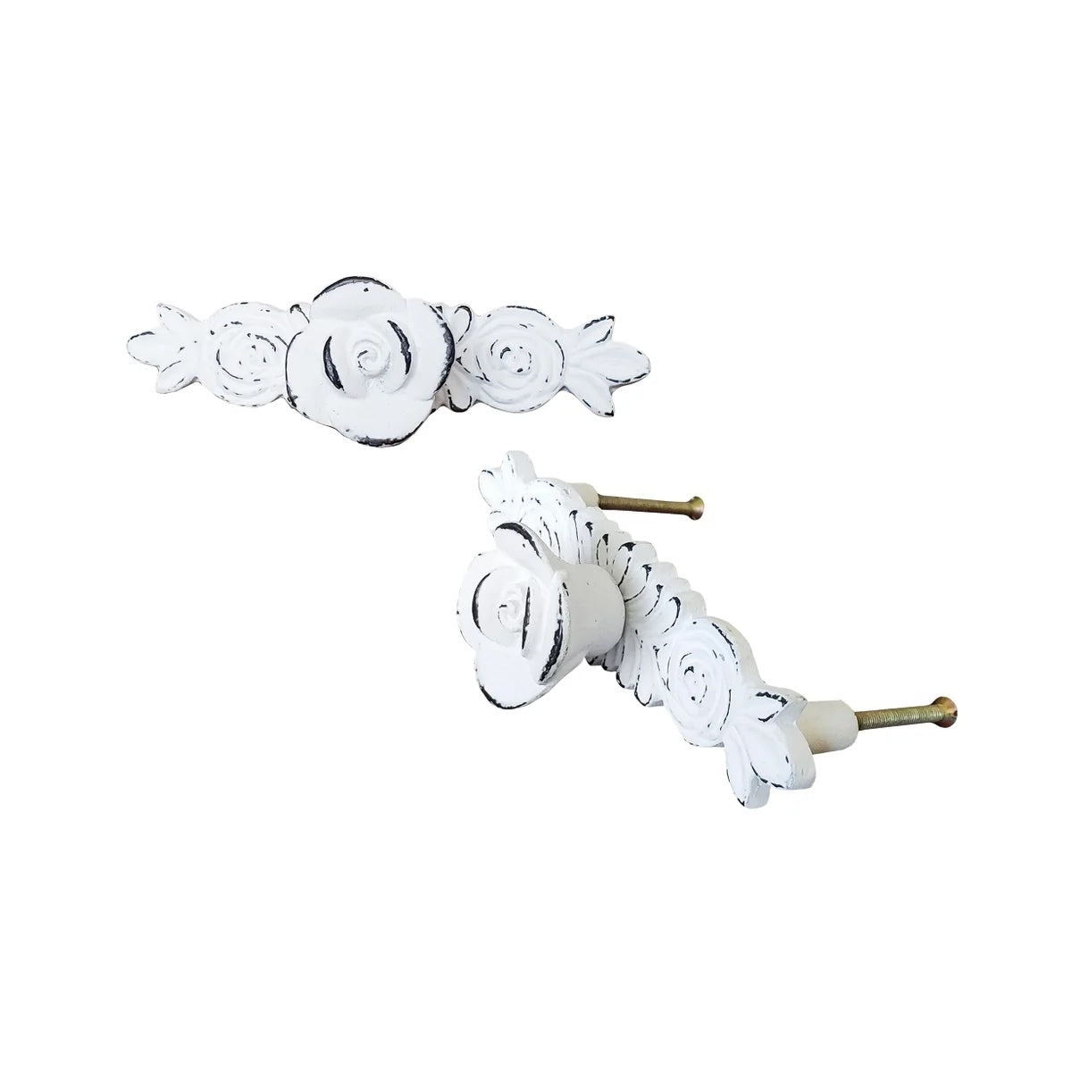 Flower Bouquet Handle White